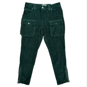 Free People We The Free Pants London Calling Women's Taper Corduroy Jeans 26 30